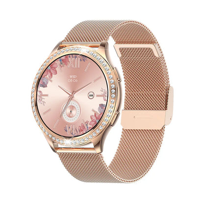 Smartwatch Women 1.32-inch IPS Screen Custome Watch Face BT Calls AI Voice Assistant Female Menstrual Period Management Mointor