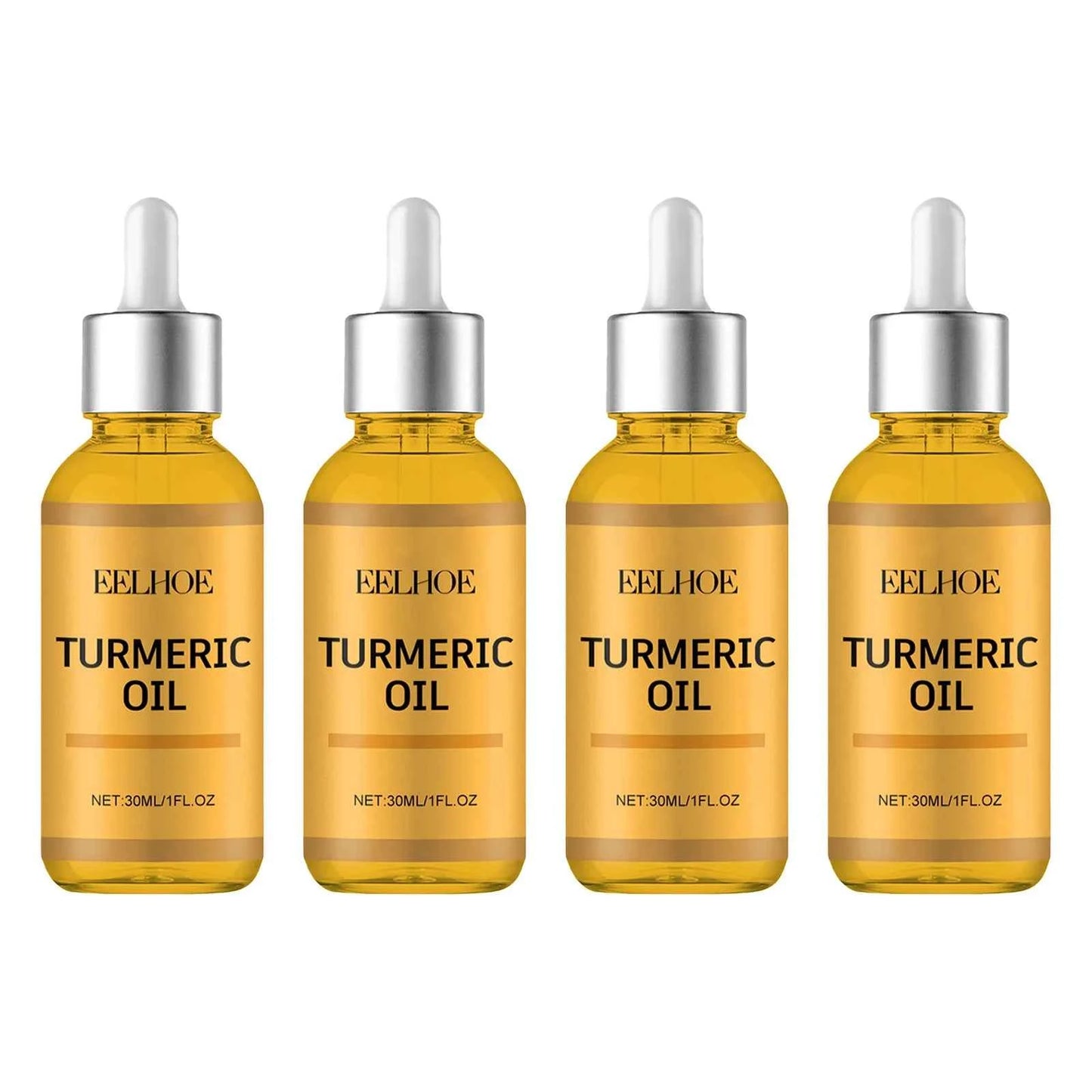 EELHOE Turmeric Essence Oil 30ml Shrink Pores Deep Moisturizing Hydration Repair Damaged Skin Facial Body Massage Oil Skin Care