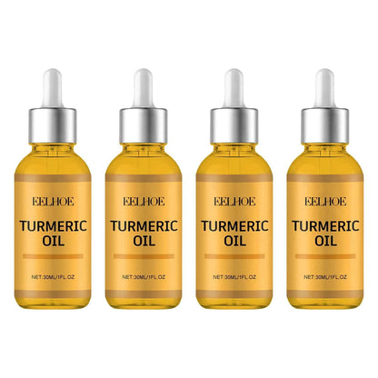 EELHOE Turmeric Essence Oil 30ml Shrink Pores Deep Moisturizing Hydration Repair Damaged Skin Facial Body Massage Oil Skin Care
