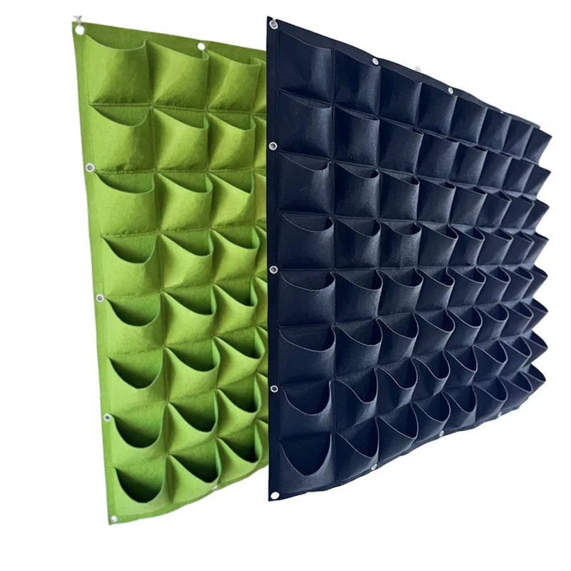 NEW Wall Hanging Pockets Planting Bags Flower Pot Home Garden Grow Bag Garden Planter Vertical Suculentas Plant Pot Home Decor - AMULET RING STORE