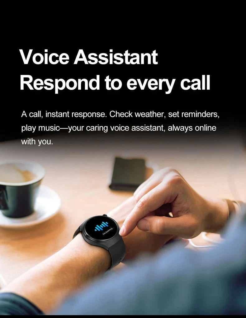 2025 New For HUAWEI GT Series Smart Watch Men AMOLED Screen Heart Rate Health Monitoring Bluetooth Call Business Smartwatch Man