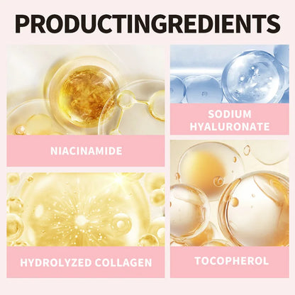 Collagen Jelly Cream Niacinamide Collagen Moisturizing Tender Skin Care Shrinks Pores Brighten Face Cream Korean With Spoon 100g - AMULET RING STORE