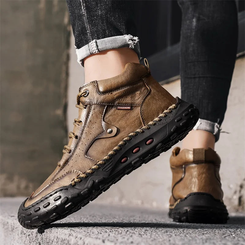 New Non-slip Mens Casual Leather Business Shoes