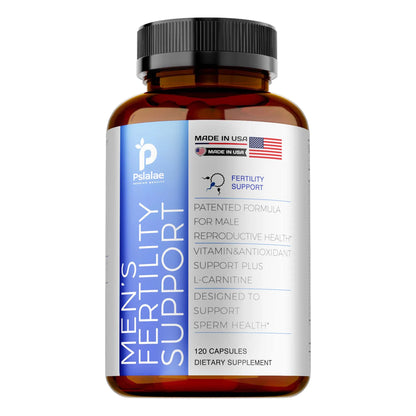 Men's Fertility Support, Ginseng, Multivitamins, Multiminerals, L-Carnitine, Maca, Niacin, Chromium - 120 Capsules