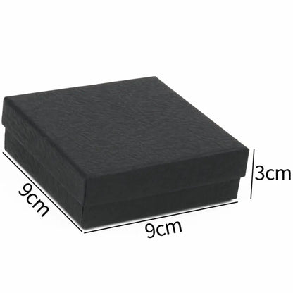 Simple Jewelry Box Earnail Ring Bracelet Necklace Gray Black Paper Jewelry Display Case Jewelry Organizer Box - AMULET RING STORE
