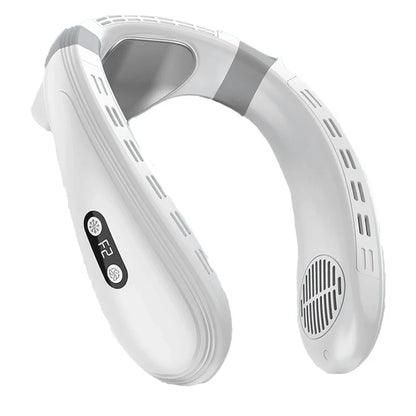 2024 New Neck Air Conditioner Portable Neck Fan Rechargeable Semiconductor Cooling Bladeless Fan Wearable Cooler multi purpose
