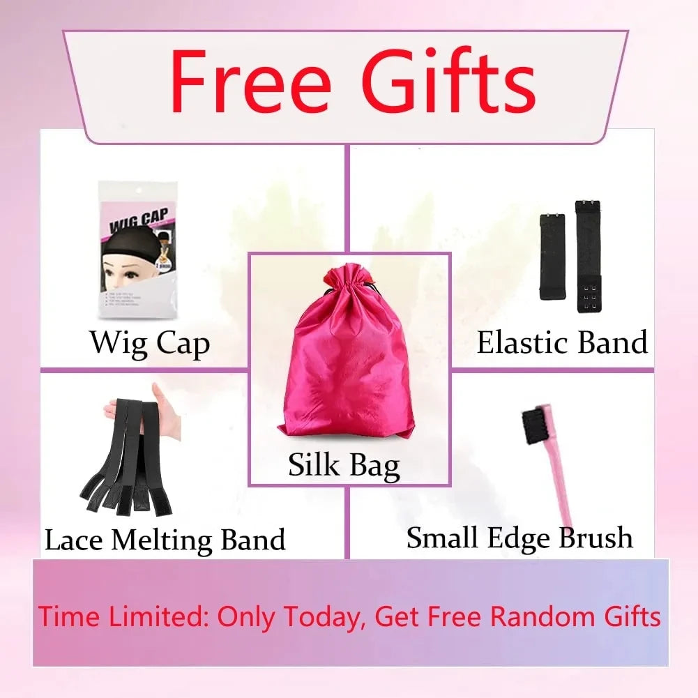 Loose Deep Wave 13x4 Lace Front Human Hair Black Wigs Deep Wave Brazilian 5x5 Closure Wear And Go Glueless Human Hair Curly Wigs - AMULET RING STORE