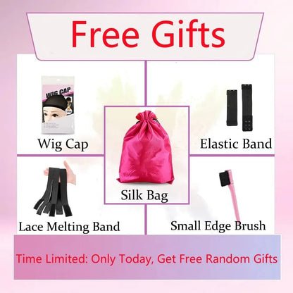 Loose Deep Wave 13x4 Lace Front Human Hair Black Wigs Deep Wave Brazilian 5x5 Closure Wear And Go Glueless Human Hair Curly Wigs - AMULET RING STORE