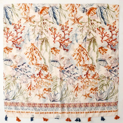 Retro Bohemian Styles Women Scarf Summer Beach Shawl Cotton Linen Feeling Tassel Pashmina Muslim Hijab Wrap Lady Viscose Scarf