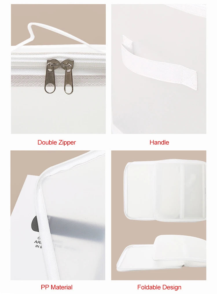 1Pcs Folding Large Capacity Quilt Clothes Storage Boxes Suit Coat Clothing Waterproof Dust-proof Bedroom Organizer Accessories - AMULET RING STORE