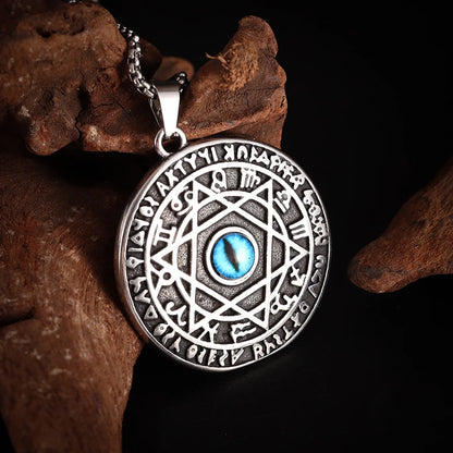 Seven Archangels Solomon Kabbalah Pendant Star of David Devil Eye Angel Seal Necklace