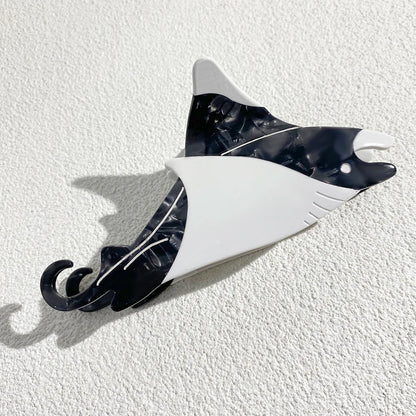 Creative Funny Acetate Tortoise Sturgeon Fish Shark Hairpin Oversize Marine Animal Barrettes Thick Hair Clip Claw Accessories - AMULET RING STORE