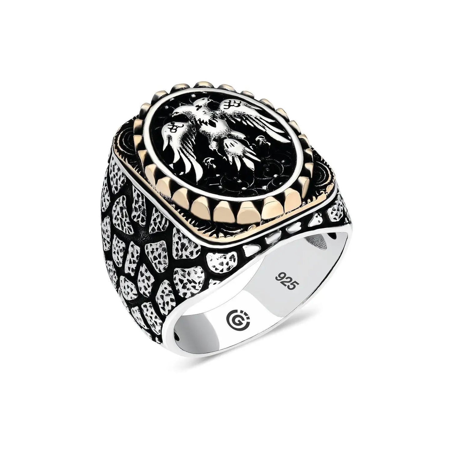 925 Sterling Silver Prophet Seal Of Solomon Men's Ring