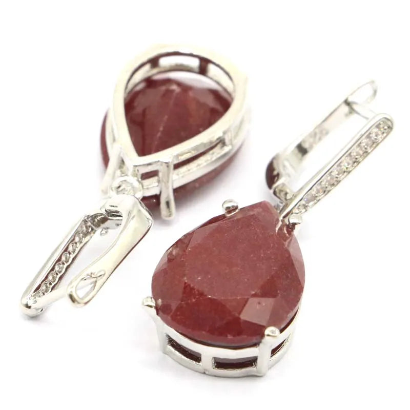 Buy 4 Get 1 Free Zultanite Color Changing Alexandrite Topaz Real Ruby Emerald Sapphire Mystic Topaz Silver Earrings Pendant