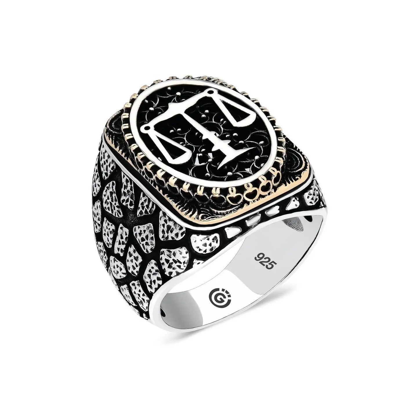 925 Sterling Silver Prophet Seal Of Solomon Men's Ring