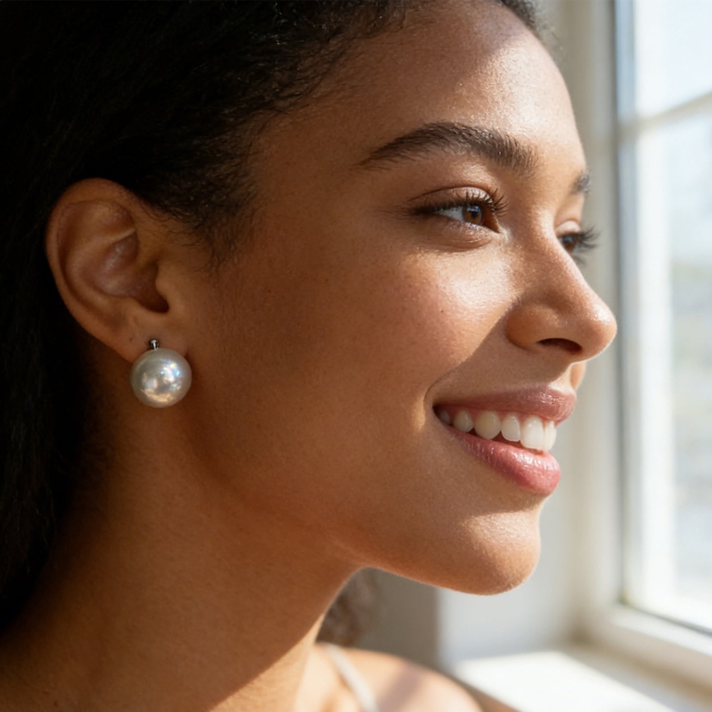 Elegant Natural Pearl Drop Earrings
