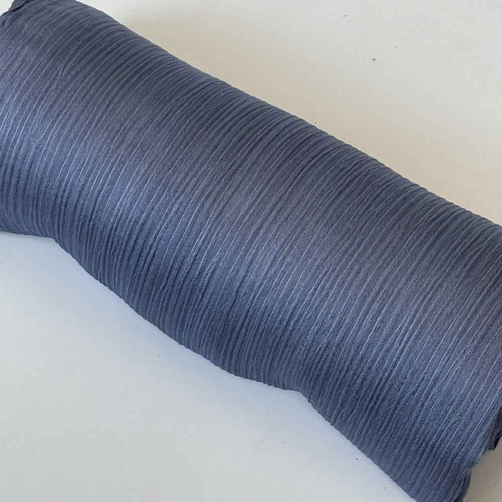 Satin-colored Women's Pleated Scarf Mid-length