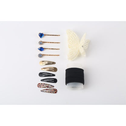 Leather Clip Hair Clip 4-piece Hair Accessory Set
