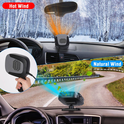 12V 150W Portable Car Auto Heater Heating Fan 2 In 1 Defroster Demister Windshield Heater Automotive Cooling Fan