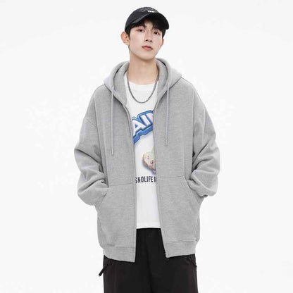 Casual Hooded Cardigan Sweatshirt For Men