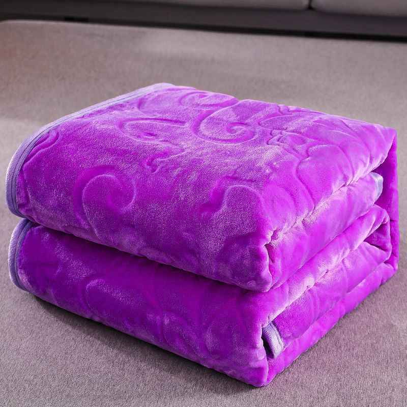 Winter Thickened Flannel Blanket Cover
