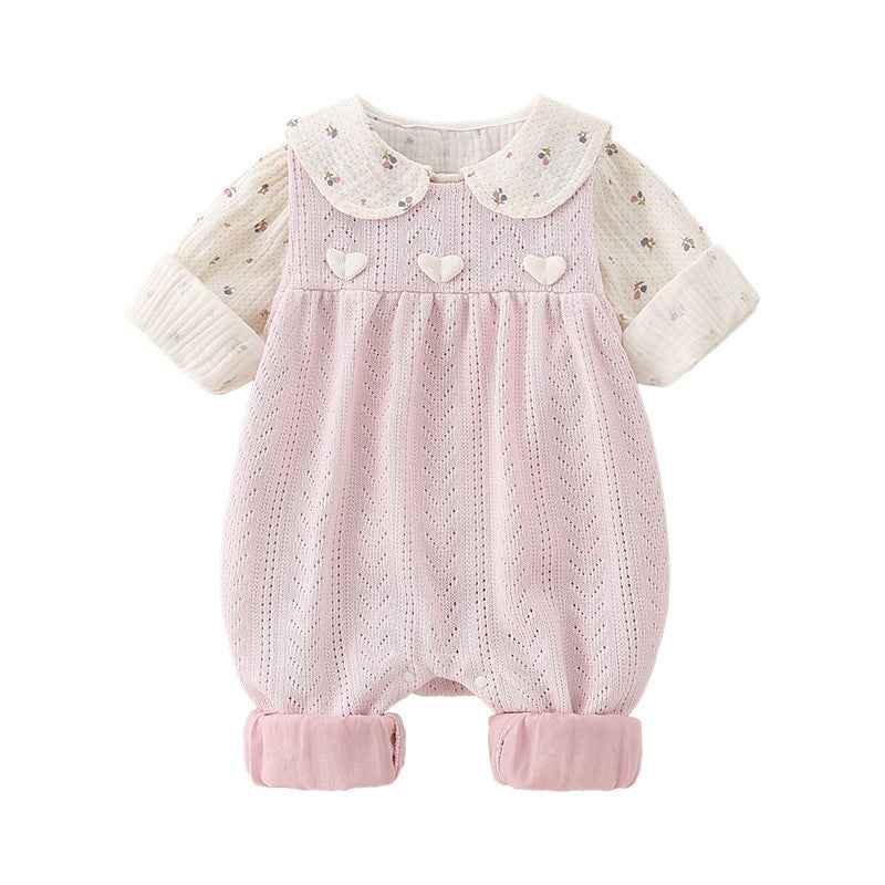 Baby Autumn Suit Baby Girl Cute Rompers Overalls Romper Children's Clothing