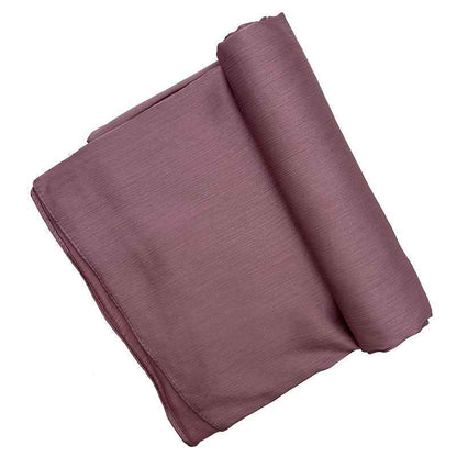 Satin-colored Women's Pleated Scarf Mid-length