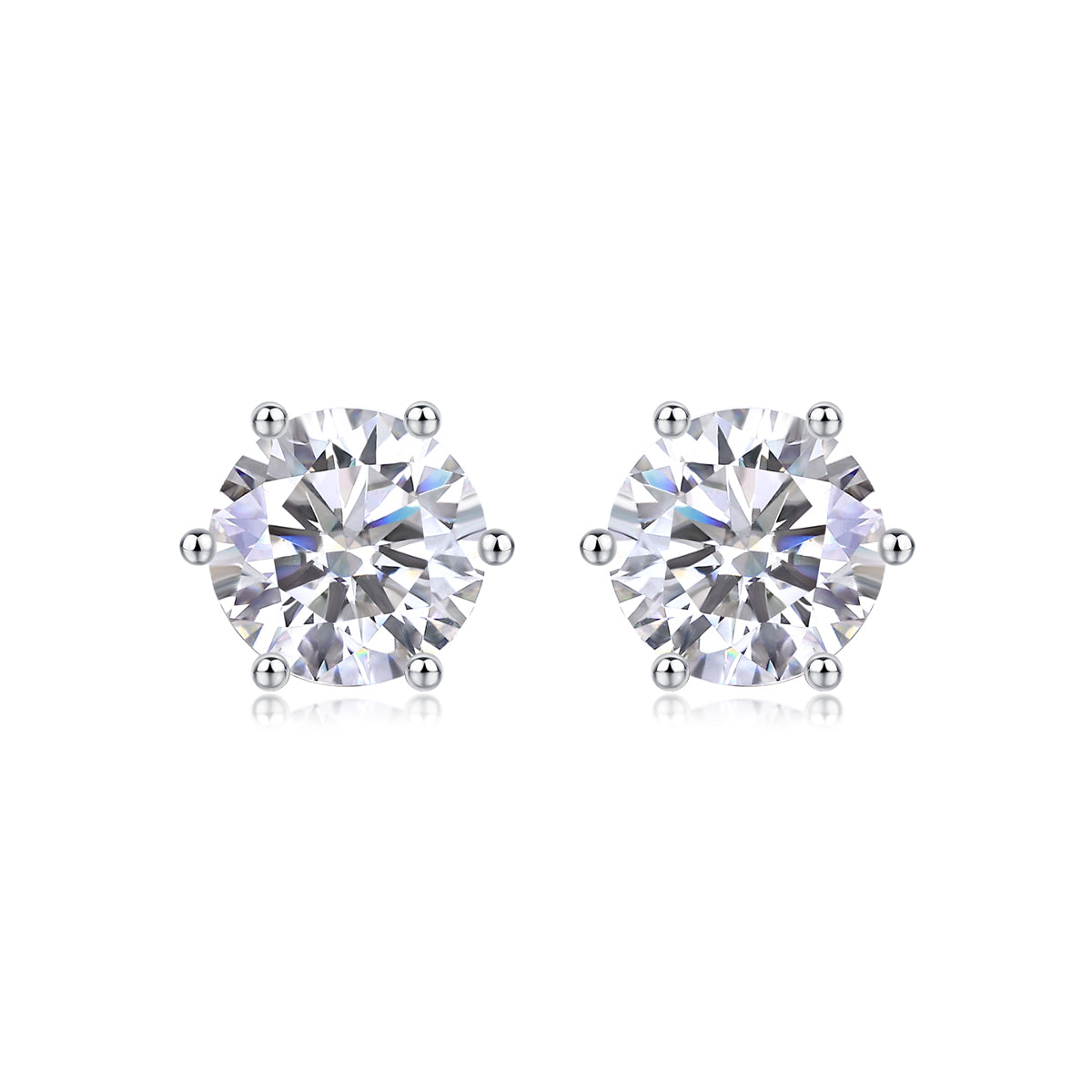 1Years Quiet Good Luxury Fashion Diamond Earrings Stud Mosan Diamond Silver Jewelry Prohibit TikTok sales
