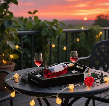 14.2'' Tall Wooden Coffin Charcuterie Board - Gothic Decor Tray