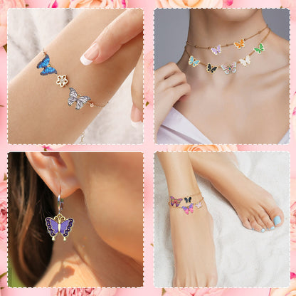 126 Pcs Butterfly Charms