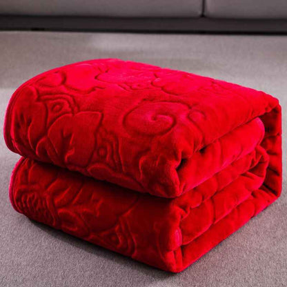 Winter Thickened Flannel Blanket Cover