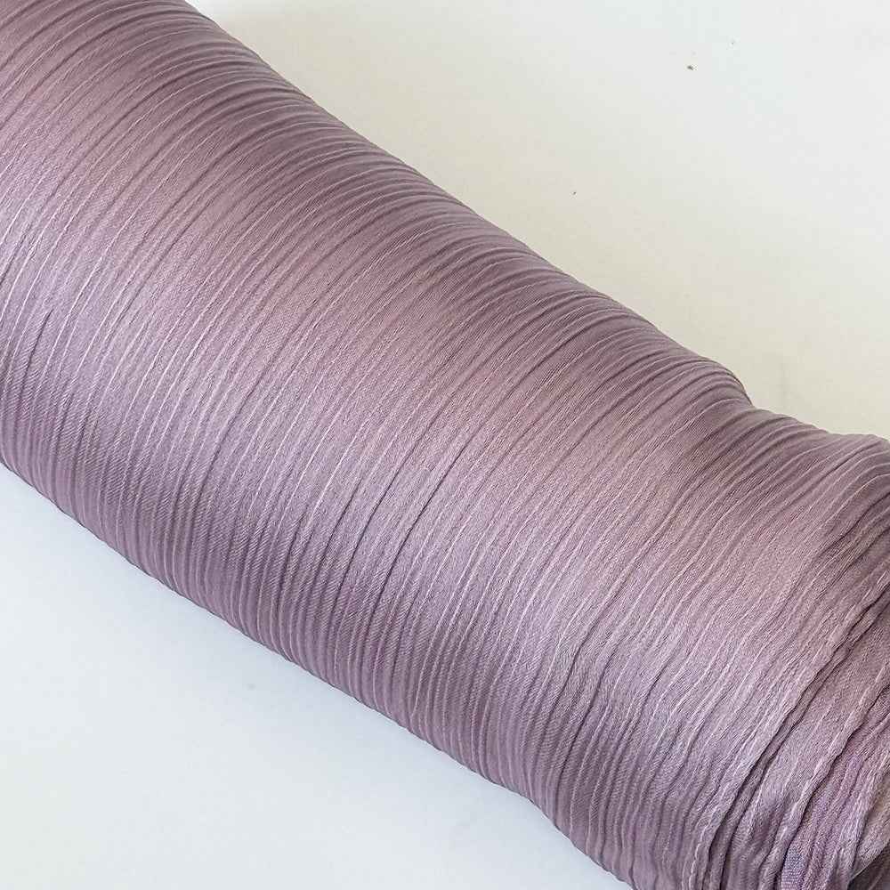 Satin-colored Women's Pleated Scarf Mid-length