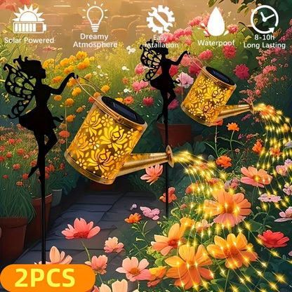2-Pack Solar Garden Torch Lamps - Outdoor Landscape & Fairy Lighting