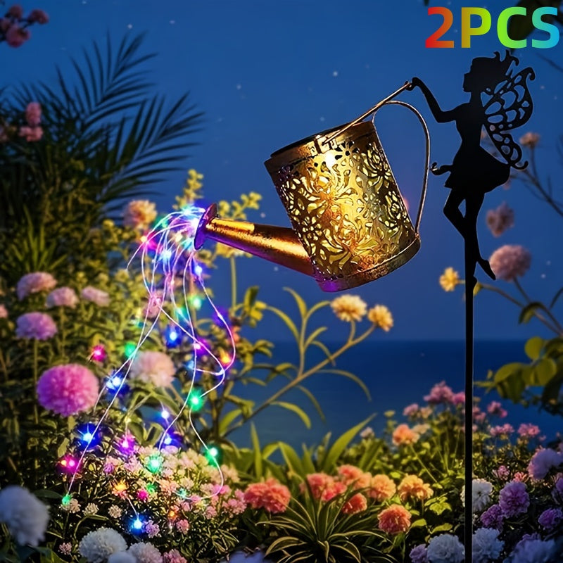 2-Pack Solar Garden Torch Lamps - Outdoor Landscape & Fairy Lighting