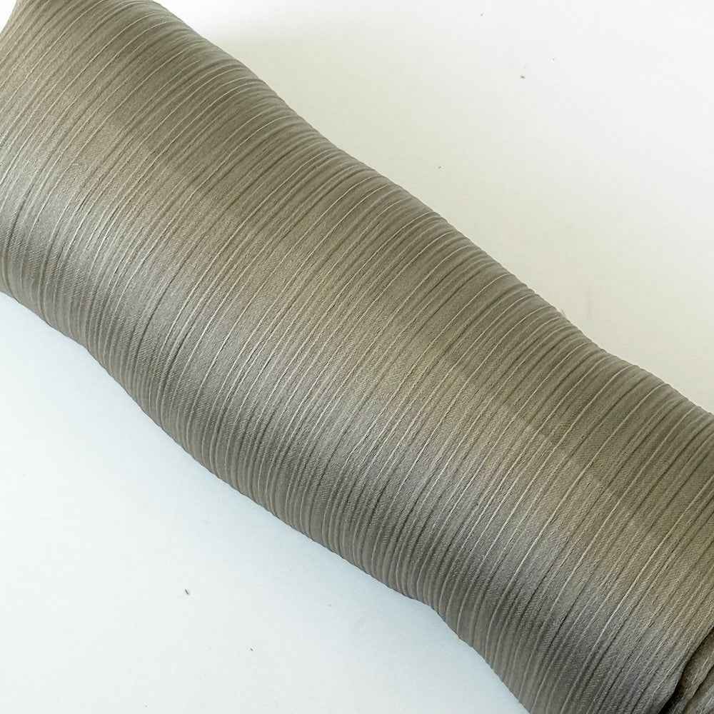 Satin-colored Women's Pleated Scarf Mid-length