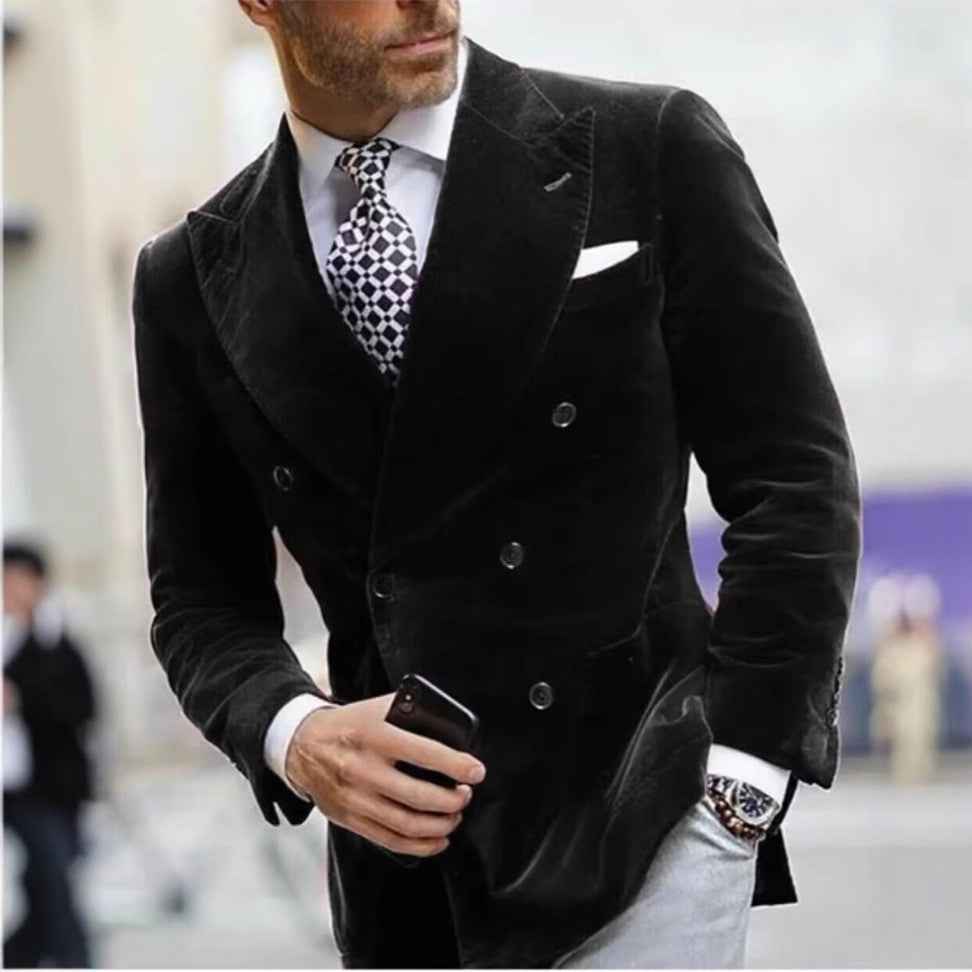Men's Slim-Fit Single Coat Suit Jacket