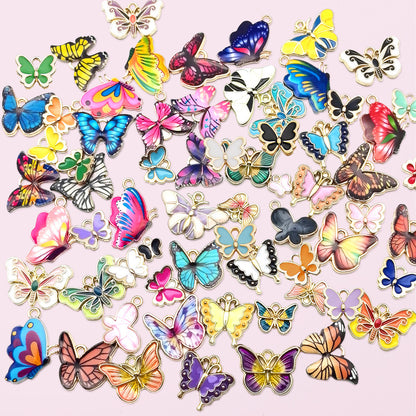 126 Pcs Butterfly Charms