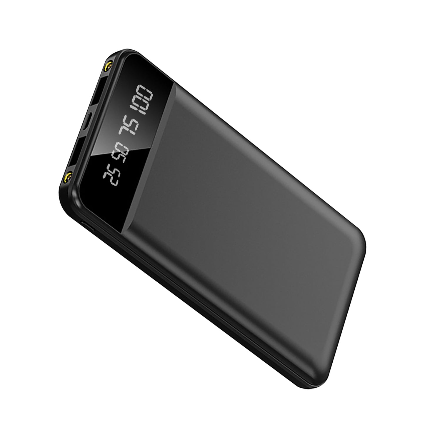 10000mAh Ultra-Slim Portable Power Bank with Dual USB & Flashlight