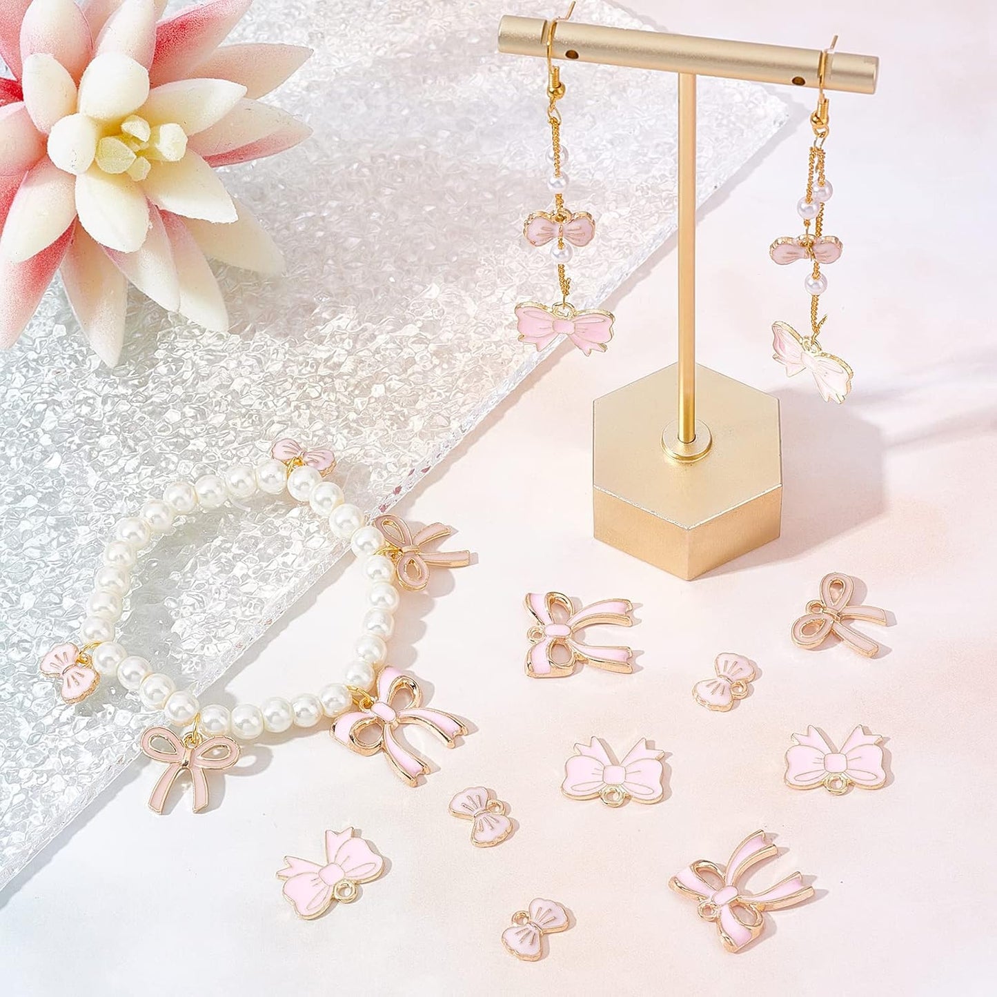 51 Pcs Bowknot Charms