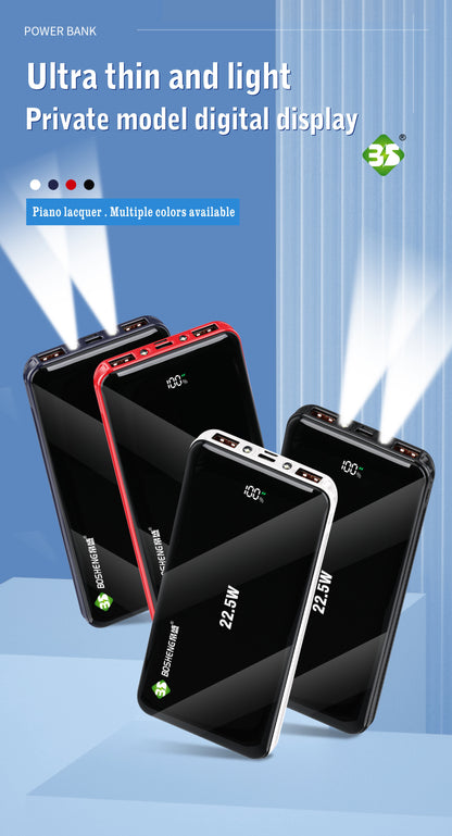 Portable Power Bank  Fast Charging Universal Battery Pack For IPhone, Android & All Devices, Compact & Lightweight,  Travel-Friendly