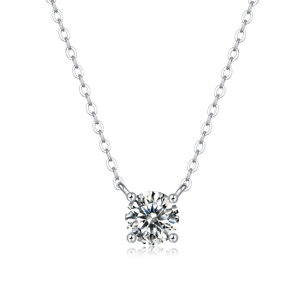 My Heart Will Last Forever - Affordable Diamond Jewelry Necklace Pendant Set With 1-carat And 2-carat Moissan Diamonds, S925 Sterling Silver And Platinum Plating. --Prohibit TikTok Sales