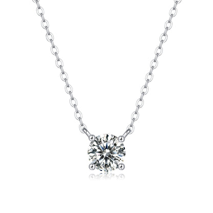 My Heart Will Last Forever - Affordable Diamond Jewelry Necklace Pendant Set With 1-carat And 2-carat Moissan Diamonds, S925 Sterling Silver And Platinum Plating. --Prohibit TikTok Sales