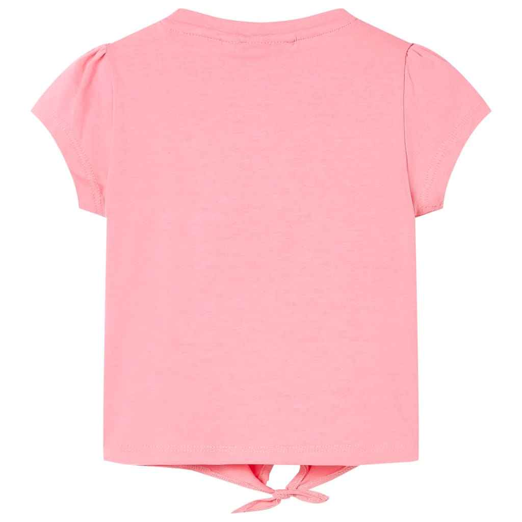 children's T-shirt neon pink 104 children's T-shirt neon pink 128 children's T-shirt navy blue