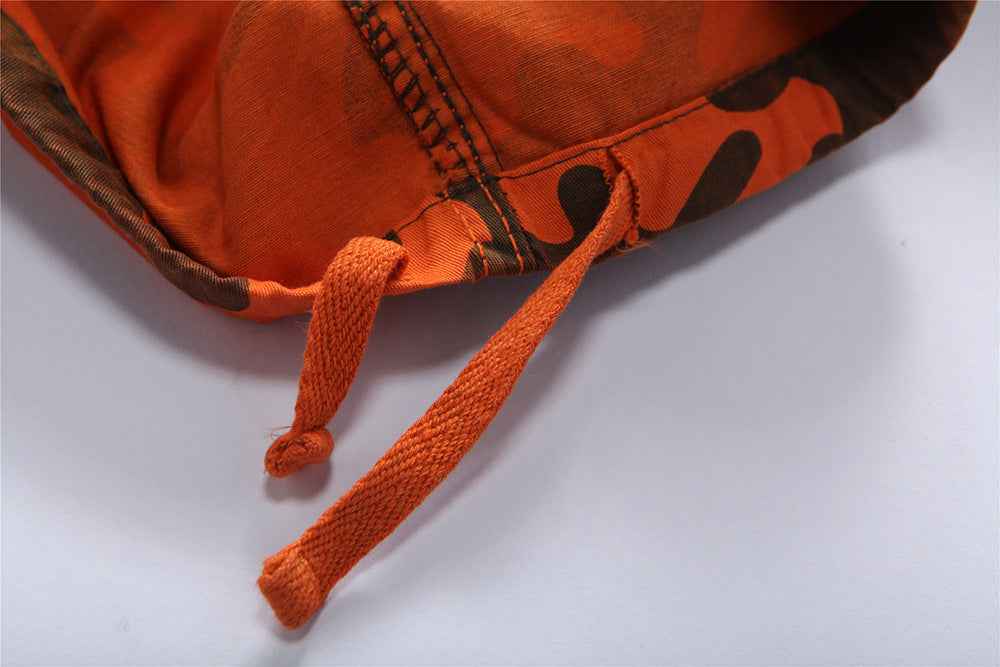 Summer Men's Loose Large Size Camouflage Pants Leisure Cargo Shorts