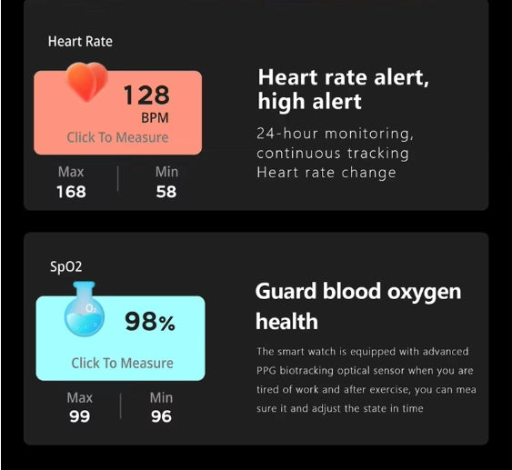 1.83" Smartwatch for Men & Women - Bluetooth, Heart Rate & Fitness Tracker