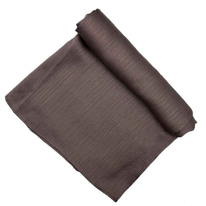 Satin-colored Women's Pleated Scarf Mid-length