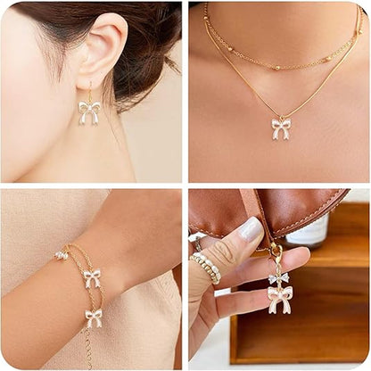 51 Pcs Bowknot Charms