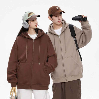 Casual Hooded Cardigan Sweatshirt For Men