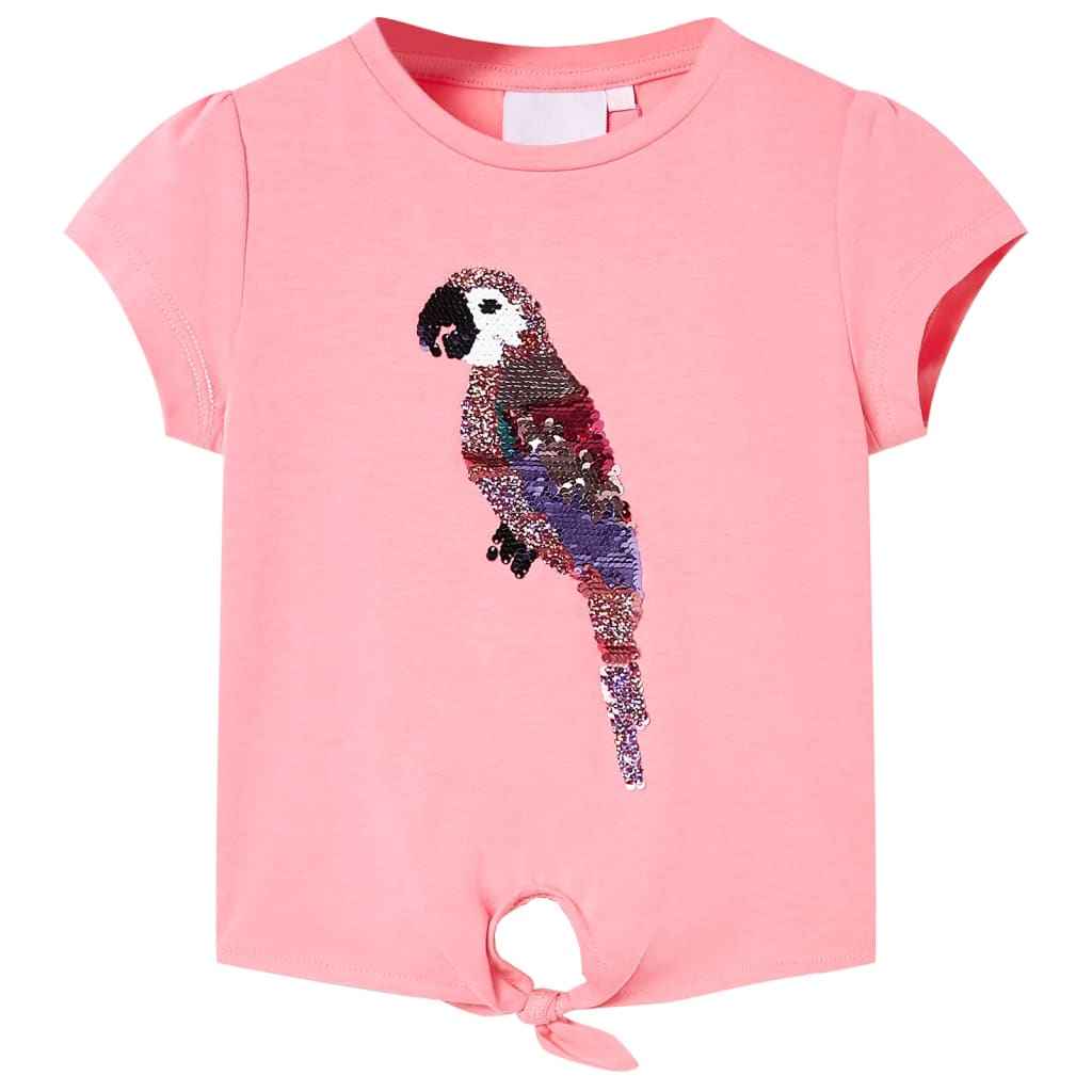 children's T-shirt neon pink 104 children's T-shirt neon pink 128 children's T-shirt navy blue