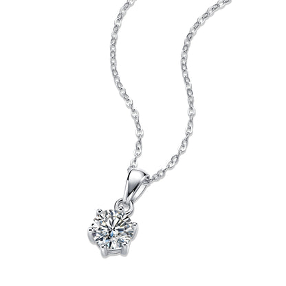 Breeze Dance - Affordable Diamond Jewelry Necklace Pendant Set With 1-carat, 2-carat And 3-carat Moissan Diamonds, S925 Sterling Silver And Platinum-plated--Prohibit TikTok Sales